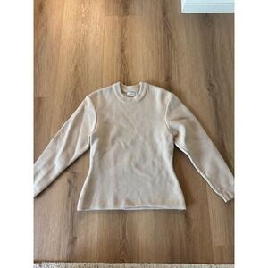 Final beautiful TOTEME totem knit ecru beige wool cotton.